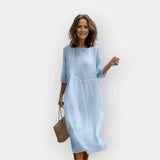 Stilinga Suknelė su Elegantišku Pilvo Konstruktavimu