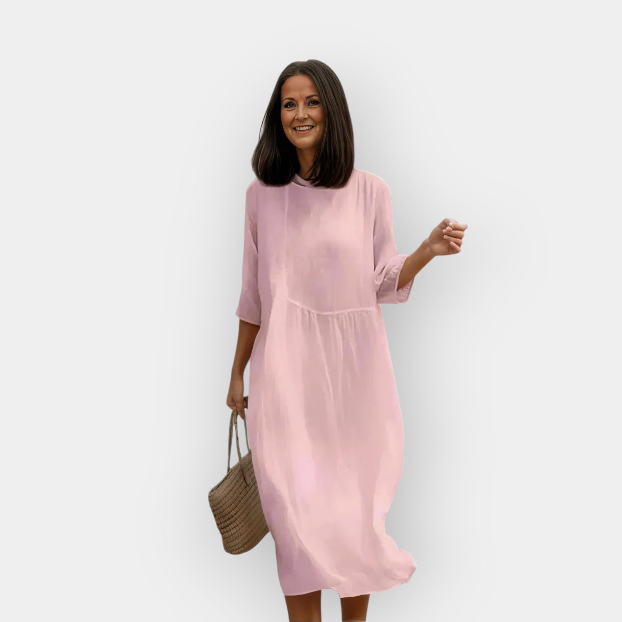 Stilinga Suknelė su Elegantišku Pilvo Konstruktavimu