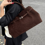 Amalia - Aksominė odinė rankinė