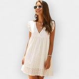 Vasaros Suknelė su Paslėptais Šortukais ir Kišenėmis