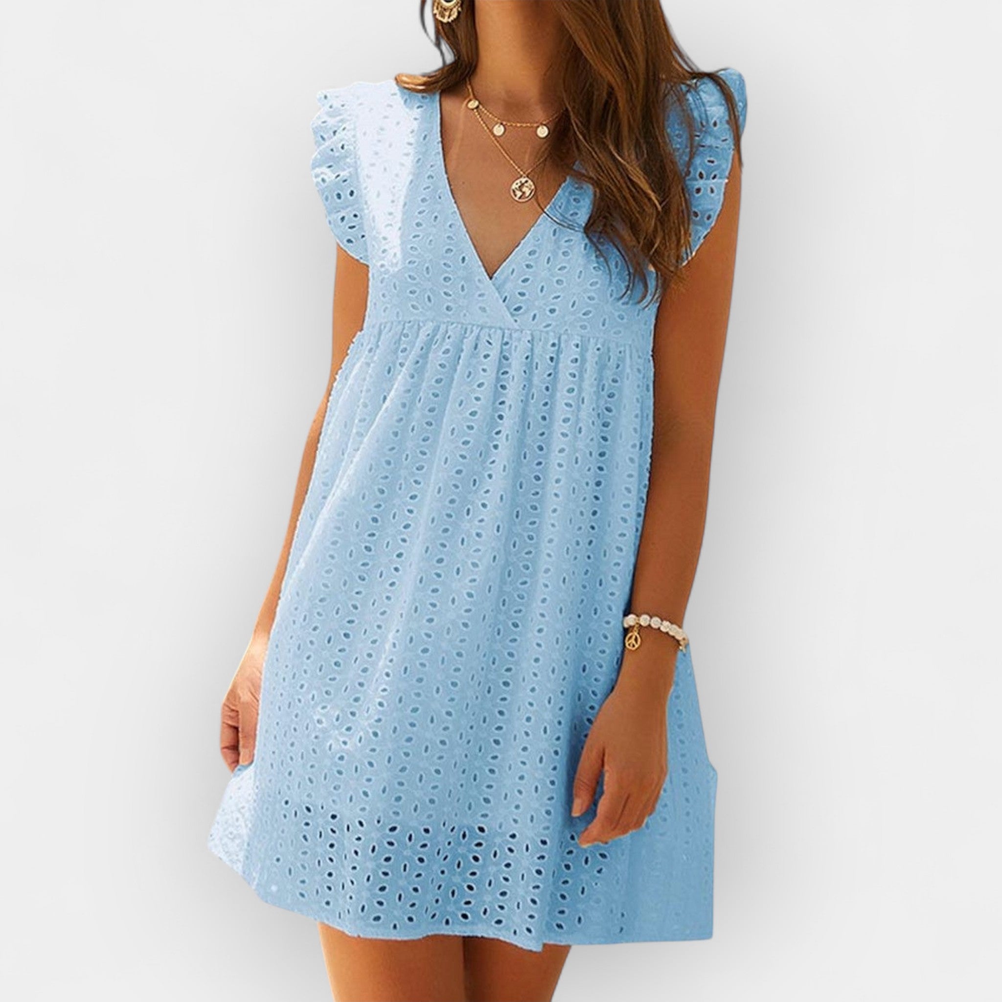 Vasaros Suknelė su Paslėptais Šortukais ir Kišenėmis