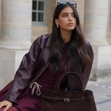 Amalia - Aksominė odinė rankinė