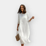 Stilinga Suknelė su Elegantišku Pilvo Konstruktavimu