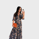 Patogi Gėlėta Suknelė