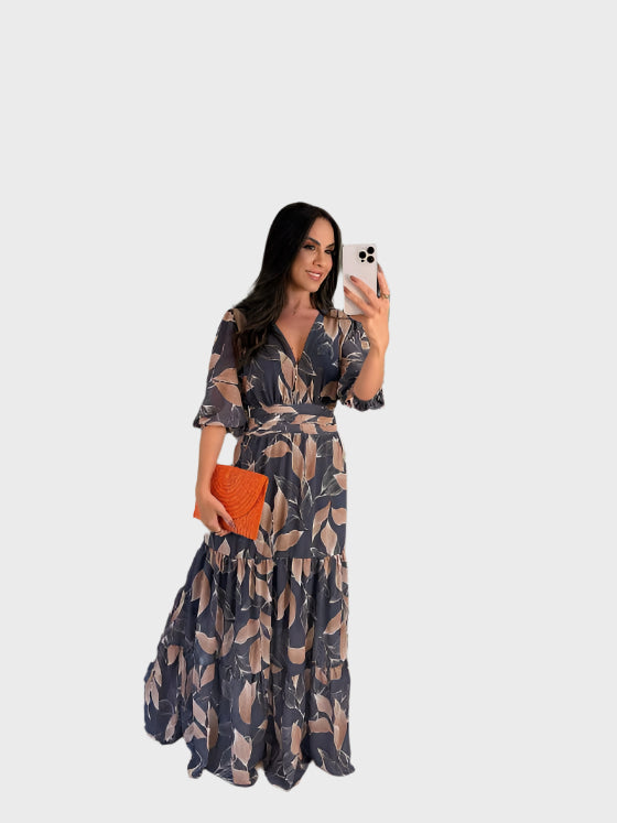 Patogi Gėlėta Suknelė