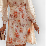 Romantiška Suknelė su Platus Rankovėmis