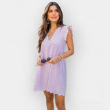 Vasaros Suknelė su Paslėptais Šortukais ir Kišenėmis